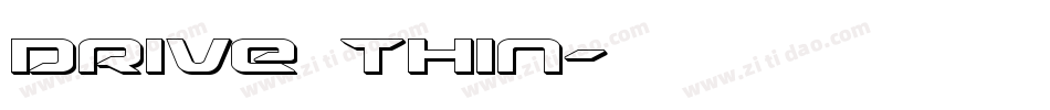 Drive Thin字体转换